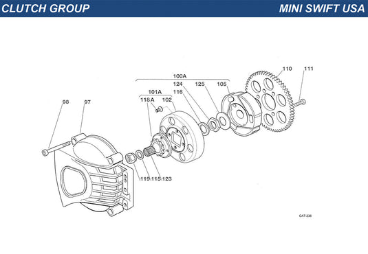 Top Kart USA - IAME Mini Swift Clutch Group