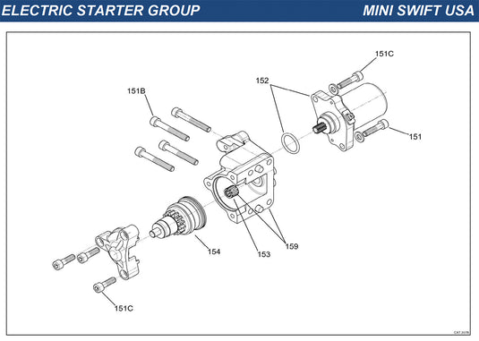 Top Kart USA - IAME Mini Swift Electric Starter Group