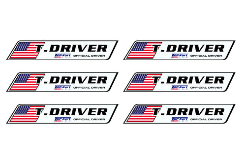 Top Kart USA Driver Name Decal Kit