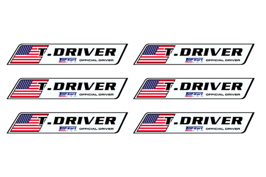 Top Kart USA Driver Name Decal Kit